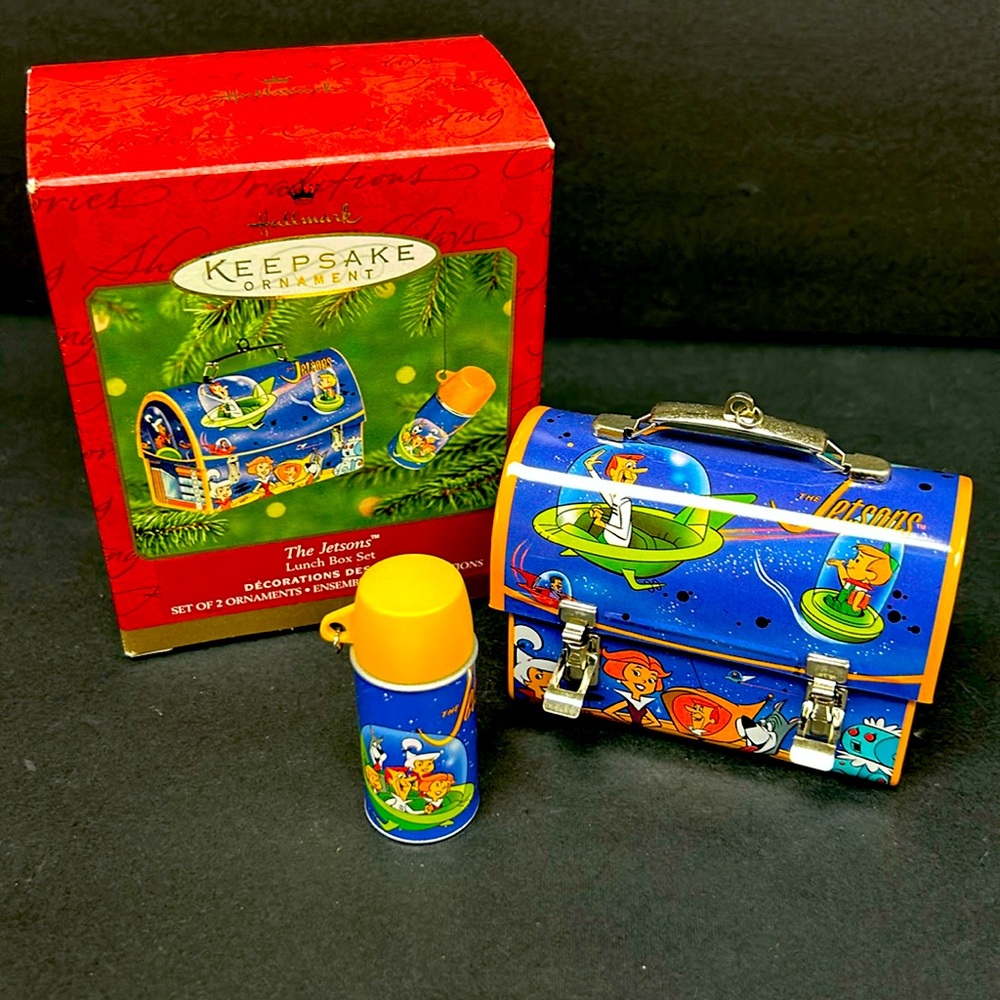 - Retro  2000  Hallmark Keepsake “The JETSONS “ 2 piece lunch box orname…